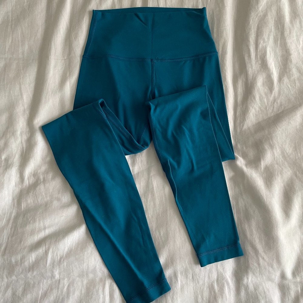 lululemon capri blue/teal align leggings